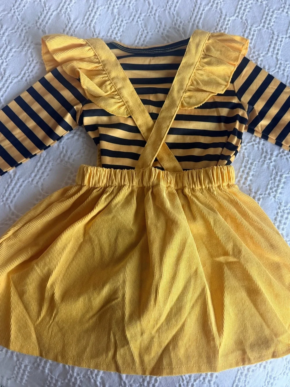 SHEIN Toddler Girls Bee Costume Dress Set 18-24M NWT